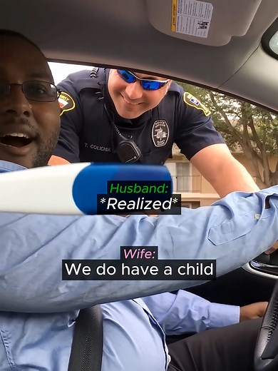Driver Finds Out He's A Dad During Traffic Stop #police #arrest #trafficstop #pregnancy