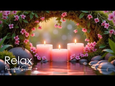 Soothing Spa Music 🌸Stream Sounds & Gentle Piano for Stress Relief