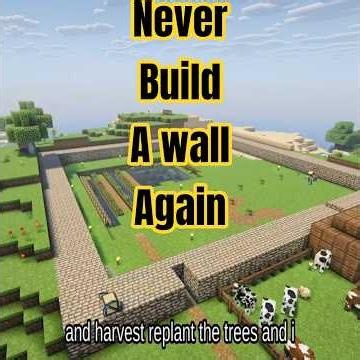 Building walls while AFK with ComputerCraft #minecraft #automation