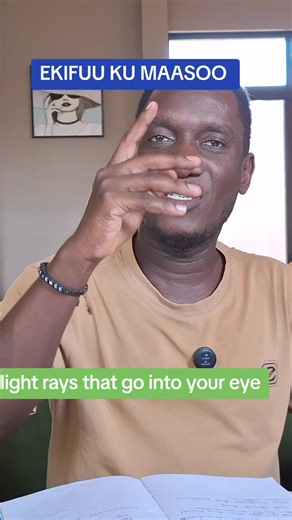 Blurred vision: light rays that go into your eye