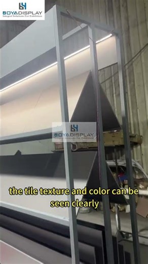 Custom Double-Sided Tile Display Rack for Showroom | Available in Multiple Sizes #tiledisplay