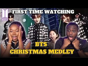 K-POP NEWBIES FIRST TIME WATCHING BTS (방탄소년단) CHRISTMAS MEDLEY