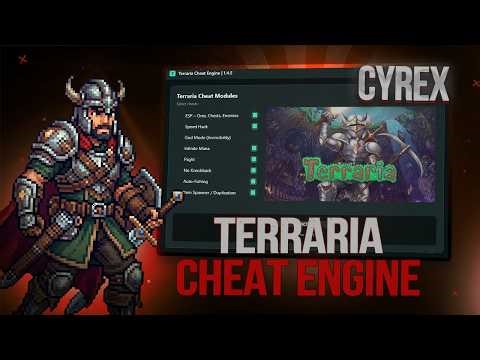 Terraria Cheat Engine | Terraria 1.4.5 Cheat | Config: GOD MODE, ITEM SPAWNER & INFINITE RESOURCES