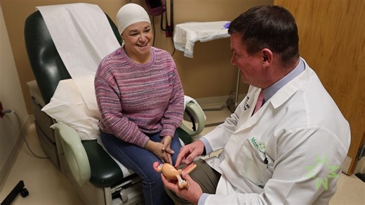 Randolph County native Sherry Smith faced a cervical cancer diagnosis that changed her life. But with the expert care and unwavering support of Dr. William McBee and the Vandalia Health Mon Gynecologic Oncology team, she found hope, healing and a future beyond cancer. Trust the team that treated Sherry. Learn more at MonHealth.com/Main/Cancer-Care. | Mon Health