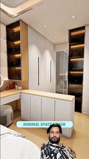Master Bedroom 3D Design Idea | Full Storage Bedroom Design | Small Room Make Big Look #studyroom