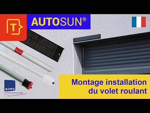 Solution solaire AUTOSUN - Montage d'un volet roulant