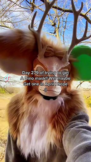 Dino mask on TikTok