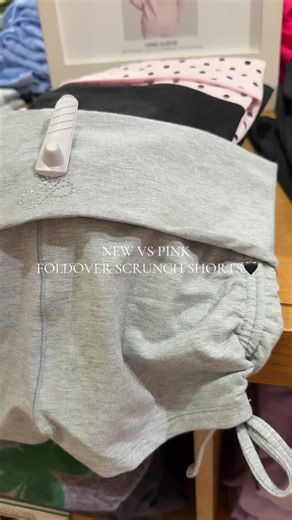 Stylish New VS PINK Foldover Scrunch Shorts
