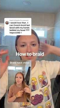 Simple Braid Tutorial! how to braid hair behind head #howto #braid #hair #hairstyle #tutorial