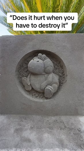 Jpsandman inc | The answer… No it doesn’t hurt :) - - - - - - - #sand#sandcastle#sandsculpture#beach#destroy#break#discover#explore#trending#viral#fyp | Instagram