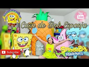DIY | CASA DE BOB ESPONJA GIGANTE | Así la realizamos con cartón 🍍✨🧽 | Tutorial 🍍