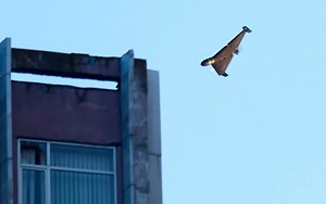 Watch: Drone hits apartment block in massive Russian raid on Kyiv