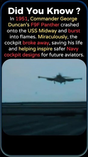 The F9F Panther Crash That Changed Navy Pilot Safety #shorts