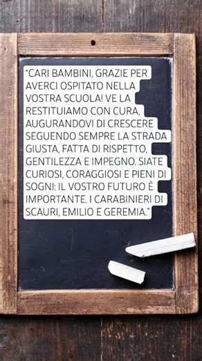 Il gesto dei Carabinieri #carabinieri #scauri #bambini #elementary #curiosity #resiliência #messaggi