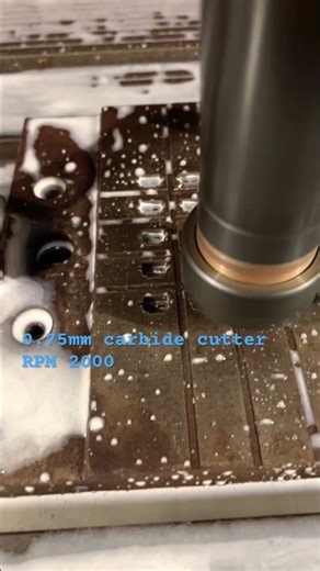 0.75mm cutter dia corner milling