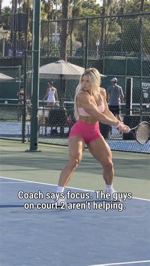 I'm trying to concentrate on my footwork, I really am.