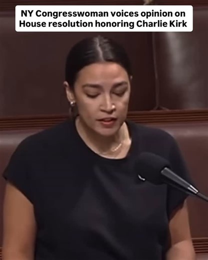 Vote Local on Instagram: "Alexandria Ocasio-Cortez (AOC) makes her rebuttal in a Congressional hearing to adopt a resolution honoring Charlie Kirk and condemning political violence. The resolution passed 310-58 in the House of Representatives. Representative Ocasio-Cortez voted no for this resolution. @Alexandria Ocasio-Cortez #democrat #republican #usa #vote #election"