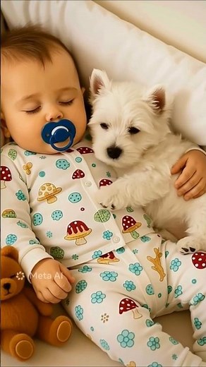 Cute Sleeping Baby With Puppy 🐶💤 | Sweet Baby Sleep Moments Compilation