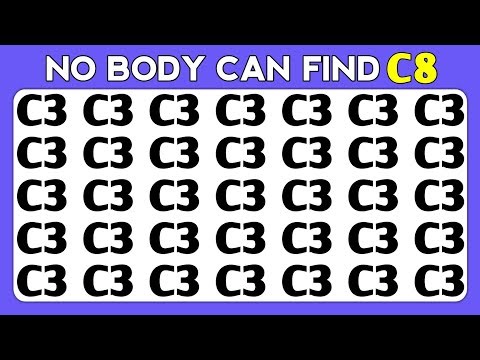 Find the Odd One Out | Test Your Observation Skills Battle | Number,Letter & Fruit 🍑 edition Edition