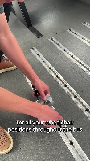 We run into this issue often when securing a wheelchair 🦽 on a bus or van with this Q’Straint securement system. If your system is getting stuck in the tracks, you want to check the fasteners to ensure they are flush to the floor. This will allow the system to move freely through the track. You’re also going to want to double check if there is any debris, rocks, or pebbles that may be in the way. We hope this helps!🚐 #ada #wheelchair #wheelchairlife #publictransportation #disability