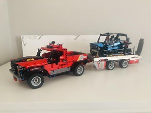 LEGO MOC-199000 42098: Pickup Truck with UTV Trailer (Technic 2024)