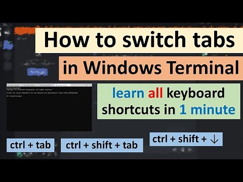 How to switch tabs in Windows Terminal