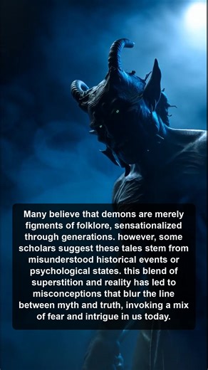 Explore the captivating intersection of folklore and reality, where misunderstood events and psychological states give rise to the intriguing tales of demons that blur the lines of belief. | Occult Frequency | Facebook