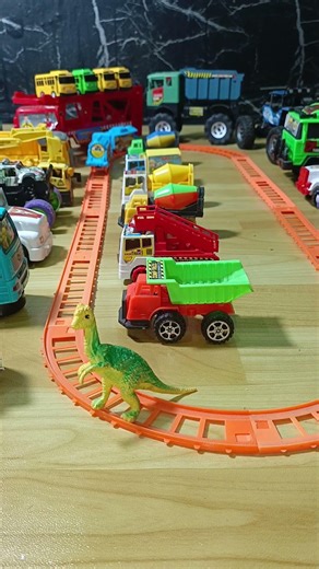 Mainan Kereta Api Seru Dan Mobil mobilan, truk oleng, truk pasir, truk molen