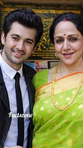 करण देओल अपनी छोटी दादी हेमा मालिनी से मिलने पहुंचे।#shorts