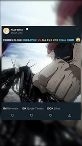 TODOROKI AND ENDEAVOR VS WLL FOR ONE FINAL FROM 😱#hero #anime #edit