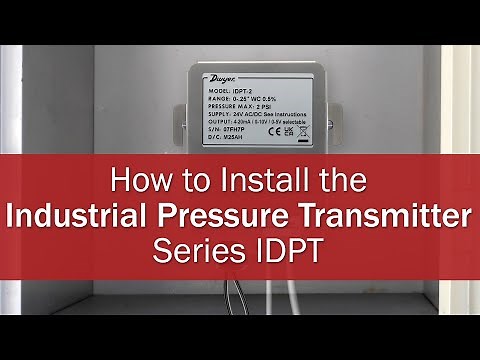 How to Install the Series IDPT Industrial Differential Pressure Transmitter