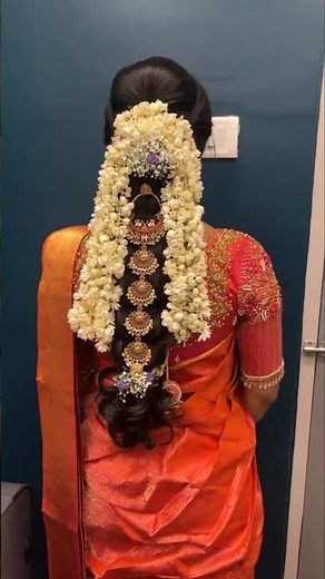 How to bridal and Reception hairstyle step by step practice model #shorts