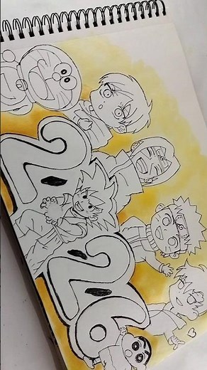 Happy New Year Drawing #newyear #2026 #drawing #doodle #art #shorts