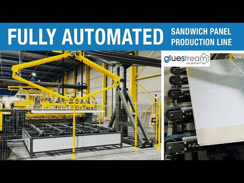 Fully automated insulated sandwich panel manufacturing line | Gluestream