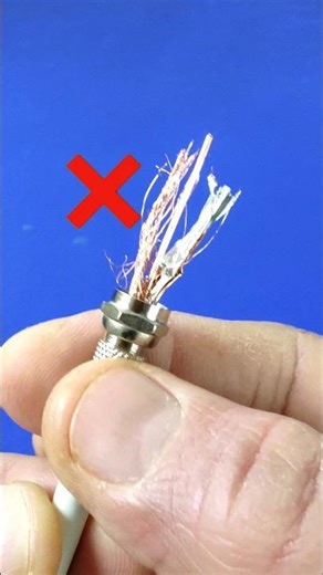 How to connect the F5 connector to the antenna cable to get a clear TV signal. #diy
