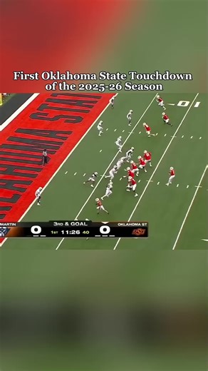 First And Last Oklahoma State Cowboys Touchdown of the 2025-26 Season #oklahomastate #cowboys #oklahomastatefootball #CollegeFootball #CollegeFootballTikTok