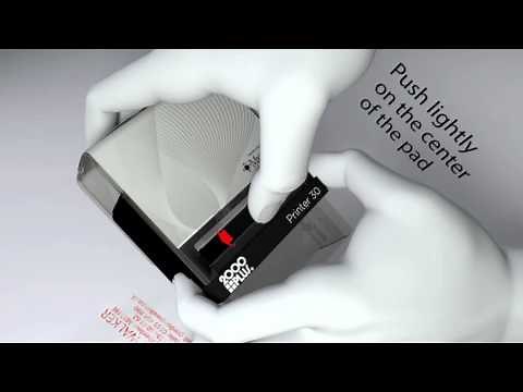 How to replace a replacement ink pad on a newer 2000 Plus Self Inker