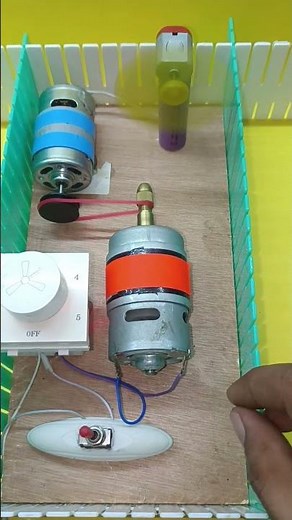 🔴Electricity Generation With Gear Dynamo Motor _ DC Motor.#DcMotorD1 #shorts