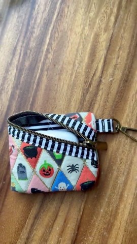 Rifle Paper Co. Quilted AirPod Case: Halloween Argyle, Zippered Clip Pouch - Etsy