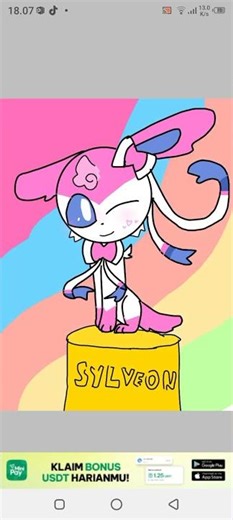 Sylveon speed paint #nightcore #song #anime #pokemon #eeveeevolutions