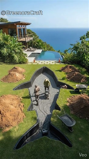 I Built a GIANT Shark Pool in My Backyard! 🦈