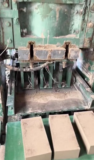 Manufacturing compressed earth blocks. #engineer #engineering #howitsmade #construction