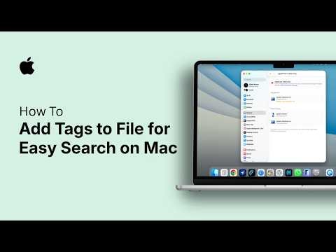 How to Add Tags to File for Easy Search on Mac
