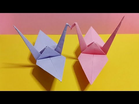 How to make an origami crane easy | paper crane folding Instructions