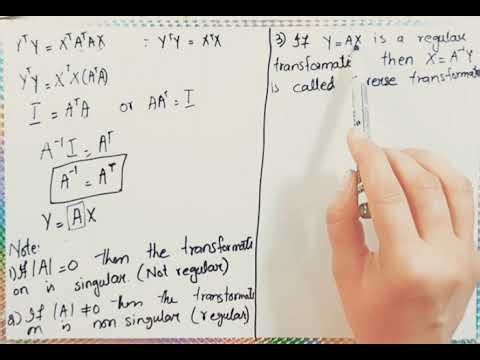 Orthogonal Transformation with solved example.... 15-05-2026