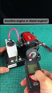 Gasoline twin-cylinder engine model kit #engine #enginemodel #kit #miniengine #model