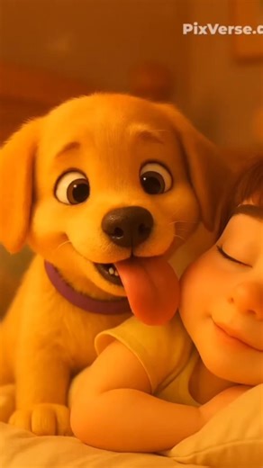 Miya&Ruby, the cutest wake-up call 😍