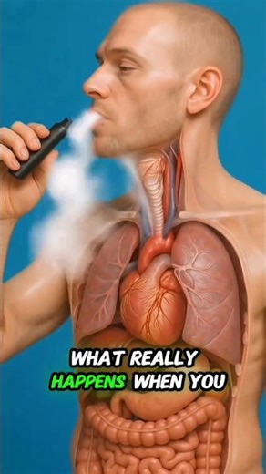 😡Side effects of INHALE VAPING❓👽👽 #healthtips #shorts.