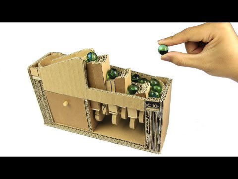 How to make MARBLE CLIMBING MACHINE at home - Just5mins