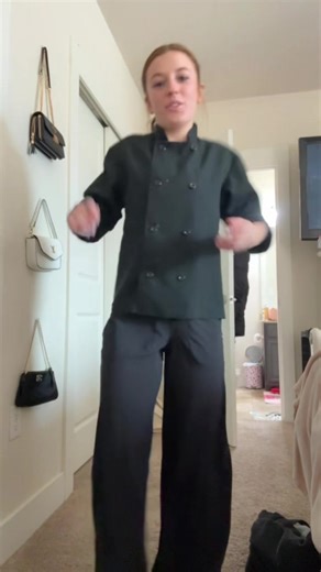 Chef coats that fit just right 😩🤞🏽 #chefcoat #extrasmall #chef #fypツ